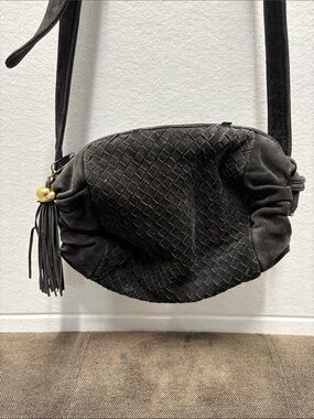 Jay Herbert by Sharif Black Woven Crossbody